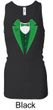 Ladies Tanktop Irish Tuxedo Longer Length Racerback Tank Top