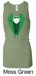 Ladies Tanktop Irish Tuxedo Longer Length Racerback Tank Top