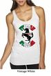 Ladies Tanktop Italian Stallion Tri Blend Racerback Tank Top