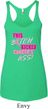 Ladies Tanktop Kicked Cancers Ass Tri Blend Racerback Tank Top
