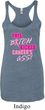 Ladies Tanktop Kicked Cancers Ass Tri Blend Racerback Tank Top