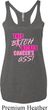Ladies Tanktop Kicked Cancers Ass Tri Blend Racerback Tank Top