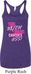 Ladies Tanktop Kicked Cancers Ass Tri Blend Racerback Tank Top