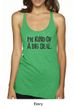 Ladies Tanktop Kind of a Big Deal Black Print Tri Blend Racerback Tank