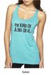 Ladies Tanktop Kind of a Big Deal Black Print Tri Blend Racerback Tank