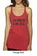 Ladies Tanktop Kind of a Big Deal Black Print Tri Blend Racerback Tank