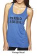 Ladies Tanktop Kind of a Big Deal Black Print Tri Blend Racerback Tank