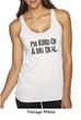 Ladies Tanktop Kind of a Big Deal Black Print Tri Blend Racerback Tank