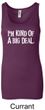 Ladies Tanktop Kind of a Big Deal White Print Longer Length Tank Top