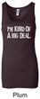 Ladies Tanktop Kind of a Big Deal White Print Longer Length Tank Top