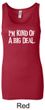 Ladies Tanktop Kind of a Big Deal White Print Longer Length Tank Top