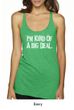 Ladies Tanktop Kind of a Big Deal White Print Tri Blend Racerback Tank