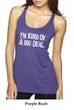 Ladies Tanktop Kind of a Big Deal White Print Tri Blend Racerback Tank