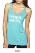 Ladies Tanktop Kind of a Big Deal White Print Tri Blend Racerback Tank