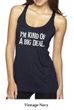 Ladies Tanktop Kind of a Big Deal White Print Tri Blend Racerback Tank