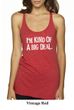 Ladies Tanktop Kind of a Big Deal White Print Tri Blend Racerback Tank
