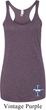 Ladies Tanktop Legend Lives Bottom Print Tri Blend Racerback Tank Top