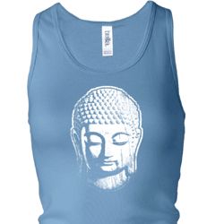 Ladies Tanktop Little Buddah Head Longer Length Racerback Tank