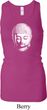 Ladies Tanktop Little Buddah Head Longer Length Racerback Tank