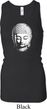 Ladies Tanktop Little Buddah Head Longer Length Racerback Tank
