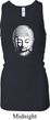 Ladies Tanktop Little Buddah Head Longer Length Racerback Tank