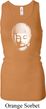 Ladies Tanktop Little Buddah Head Longer Length Racerback Tank