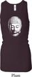 Ladies Tanktop Little Buddah Head Longer Length Racerback Tank