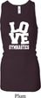 Ladies Tanktop Love Gymnastics Longer Length Racerback Tank Top