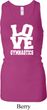 Ladies Tanktop Love Gymnastics Longer Length Racerback Tank Top