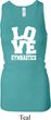 Ladies Tanktop Love Gymnastics Longer Length Racerback Tank Top
