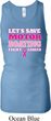 Ladies Tanktop Motor Boating Longer Length Racerback Tank Top