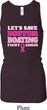 Ladies Tanktop Motor Boating Longer Length Racerback Tank Top
