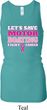 Ladies Tanktop Motor Boating Longer Length Racerback Tank Top
