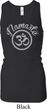 Ladies Tanktop Namaste Om Longer Length Racerback Tank Top