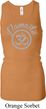 Ladies Tanktop Namaste Om Longer Length Racerback Tank Top