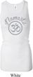 Ladies Tanktop Namaste Om Longer Length Racerback Tank Top