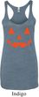 Ladies Tanktop Orange Jack O Lantern Tri Blend Racerback Tank Top