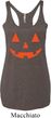 Ladies Tanktop Orange Jack O Lantern Tri Blend Racerback Tank Top