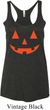 Ladies Tanktop Orange Jack O Lantern Tri Blend Racerback Tank Top