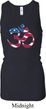 Ladies Tanktop Patriotic Om Longer Length Racerback Tank