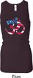 Ladies Tanktop Patriotic Om Longer Length Racerback Tank