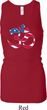 Ladies Tanktop Patriotic Om Longer Length Racerback Tank