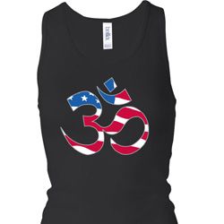 Ladies Tanktop Patriotic Om Longer Length Racerback Tank Ladies Tanktop Patriotic Om Longer Length Racerback Tank