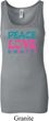 Ladies Tanktop Peace Love Gymnastics Longer Length Tank Top