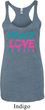 Ladies Tanktop Peace Love Gymnastics Tri Blend Racerback Tank Top
