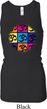 Ladies Tanktop Pop Art Om Longer Length Racerback Tank