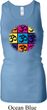 Ladies Tanktop Pop Art Om Longer Length Racerback Tank
