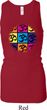 Ladies Tanktop Pop Art Om Longer Length Racerback Tank