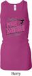 Ladies Tanktop Pretty in Pink Longer Length Racerback Tank Top