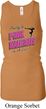 Ladies Tanktop Pretty in Pink Longer Length Racerback Tank Top
